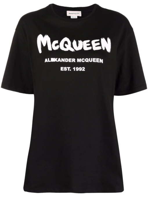 tricou bumbac alexander mcqueen negru 659729qzad30520 1