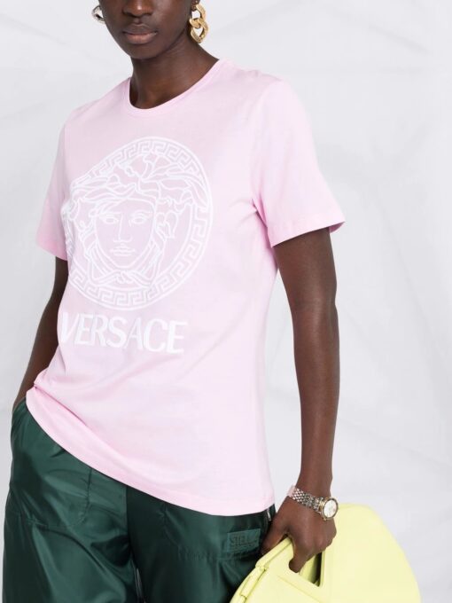 tricou bumbac versace medusa roz 10036841a007692p620 05