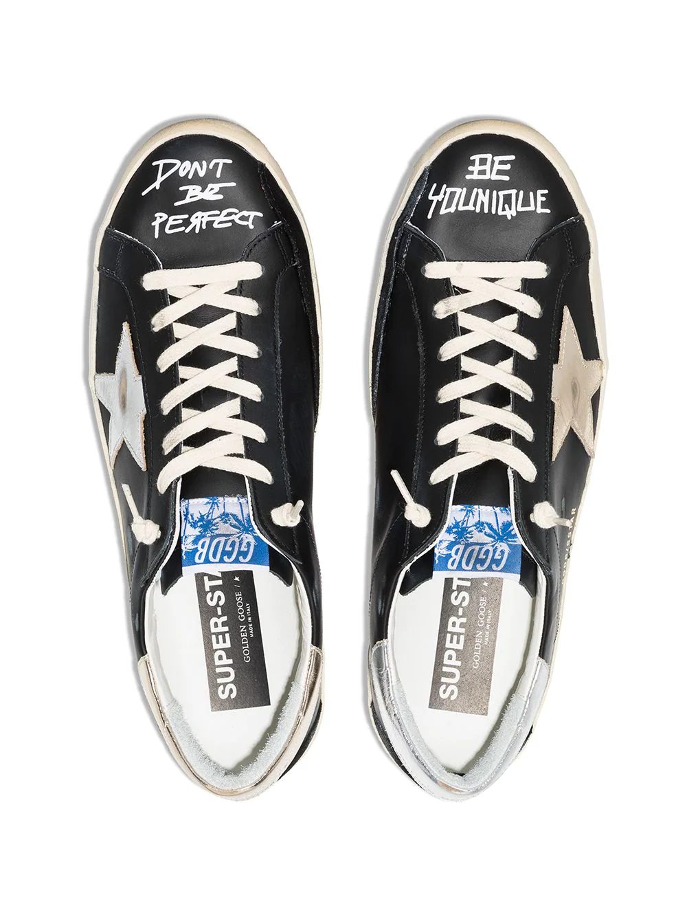 Sneakers Golden Goose Deluxe Brand Super Star negri - imagine 4