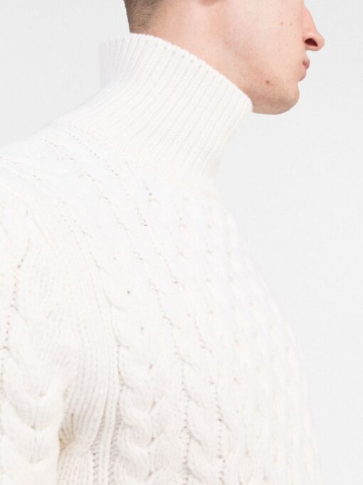 pulover alexander mcqueen cable knit alb 712779q1xfu9078 05