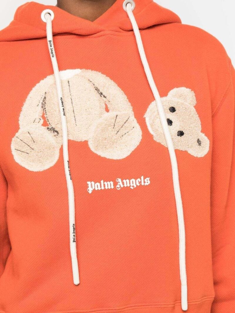 hanorac palm angels teddy bear portocaliu pwbb022f22fle0052760 05