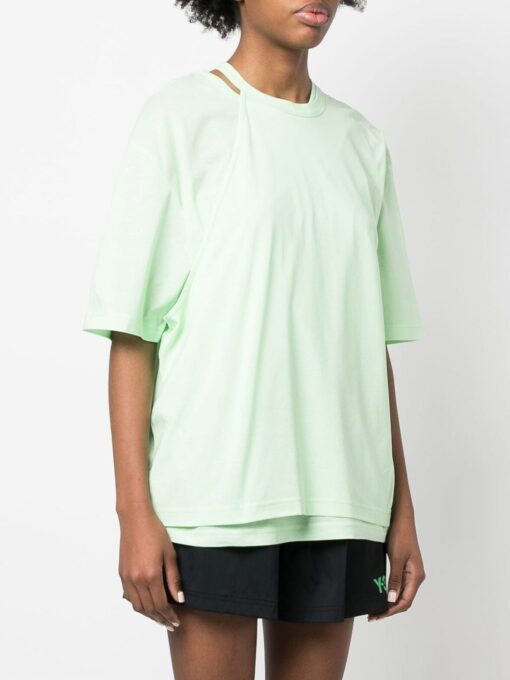 tricou y 3 layered verde neon hg8552 03