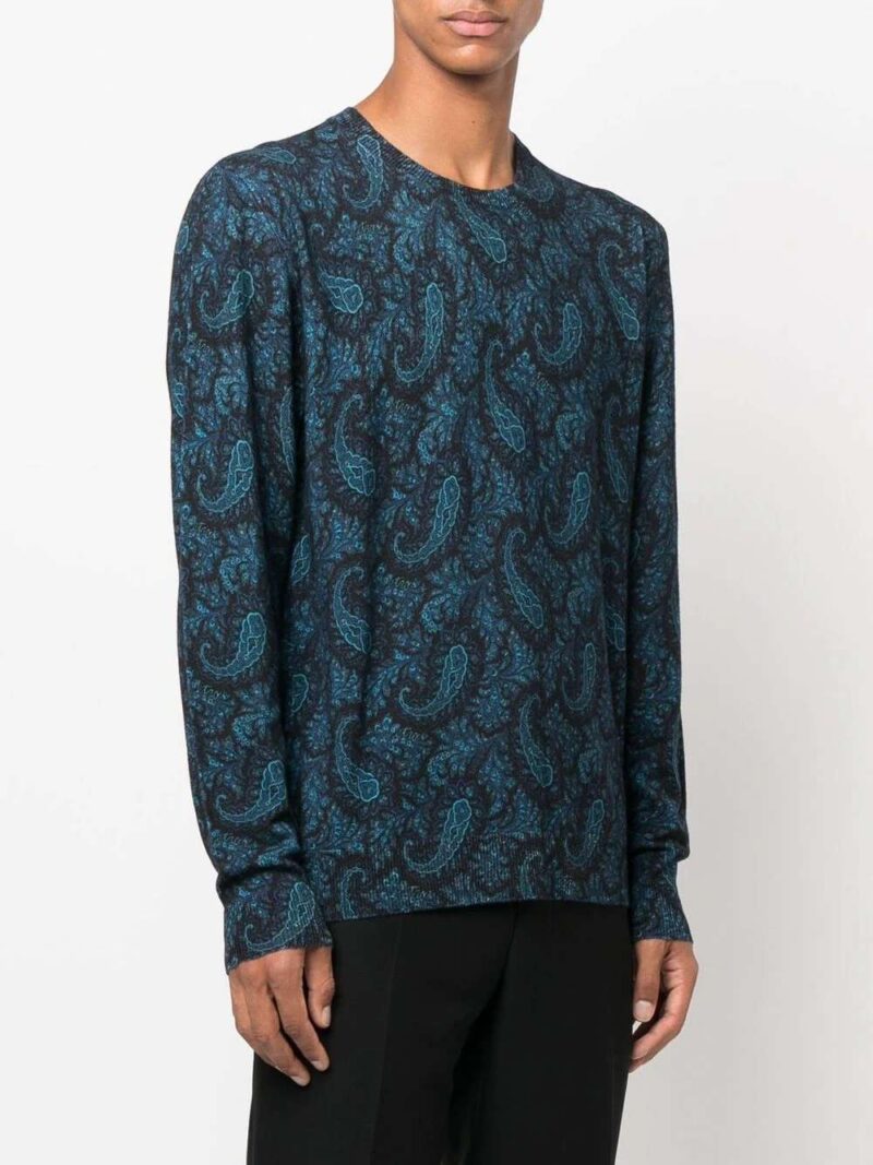 pulover etro paisley knit bleumarin 1m0649959200 03