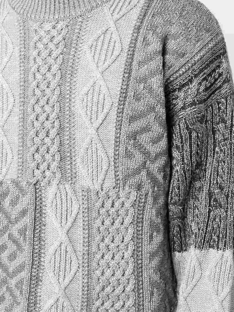 pulover versace la greca knit gri 10059481a042442e880 05
