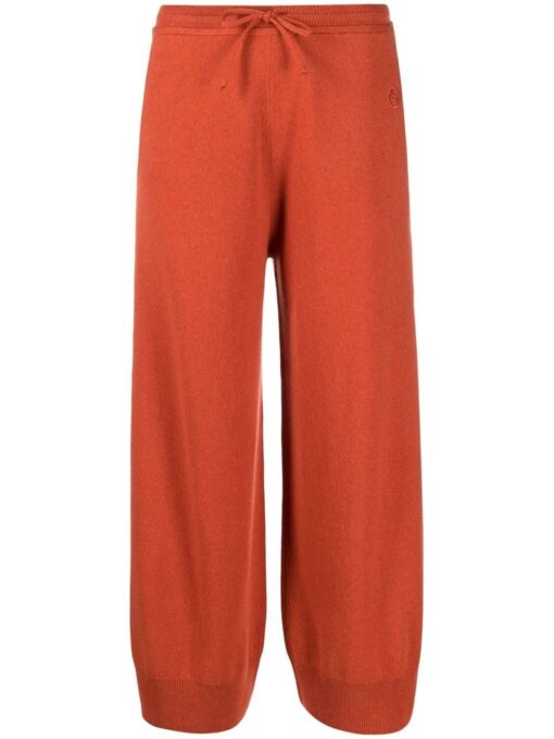 pantaloni stella mccartney logo portocalii 6k01123s23366302 01