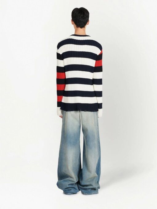 pulover balmain striped multicolor yh1ke01054kcgja 02