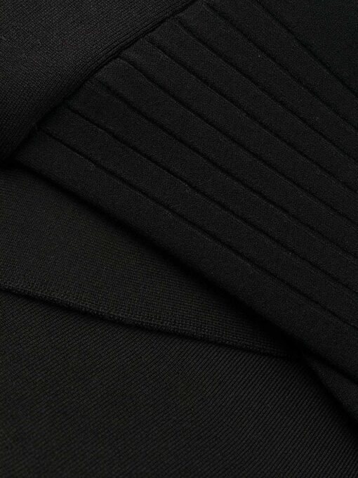 rochie mini off white ruffle knit neagra owhi026s20kni0011000 06