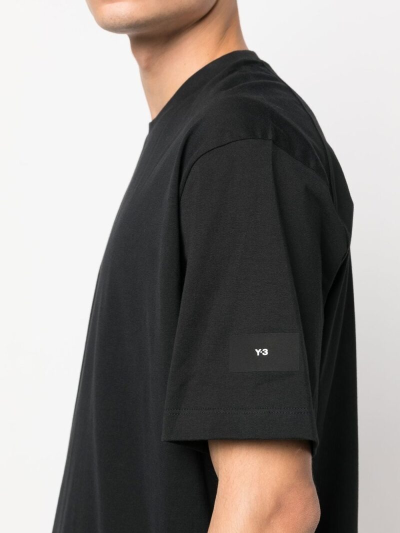 tricou y 3 sleeve logo print negru h44798 06