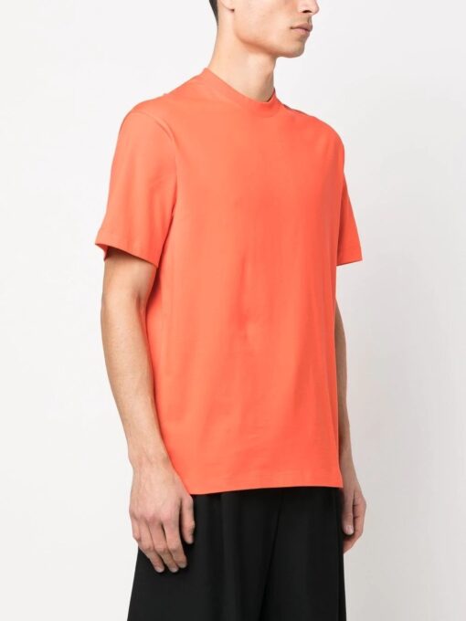 tricou y 3 sleeve logo print portocaliu ib4773 03