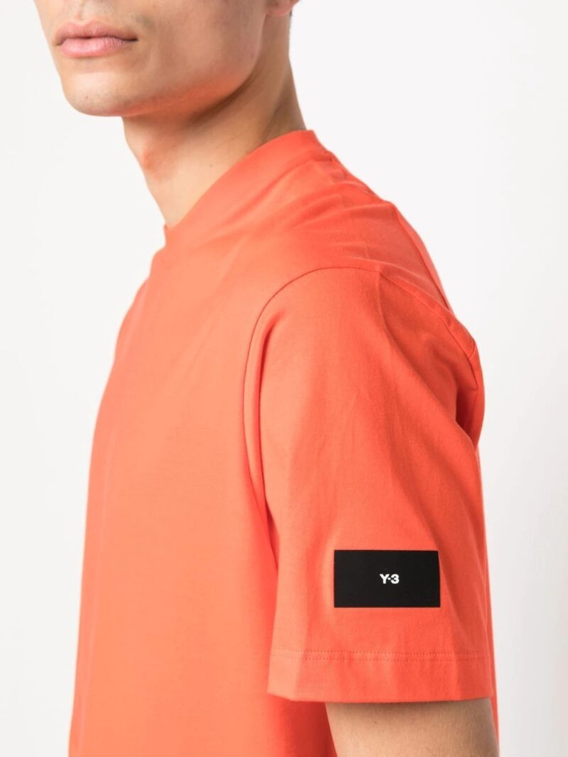 tricou y 3 sleeve logo print portocaliu ib4773 05