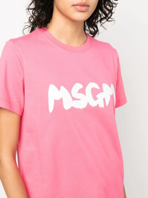 tricou msgm brushed logo roz 3441mdm20323700214 05
