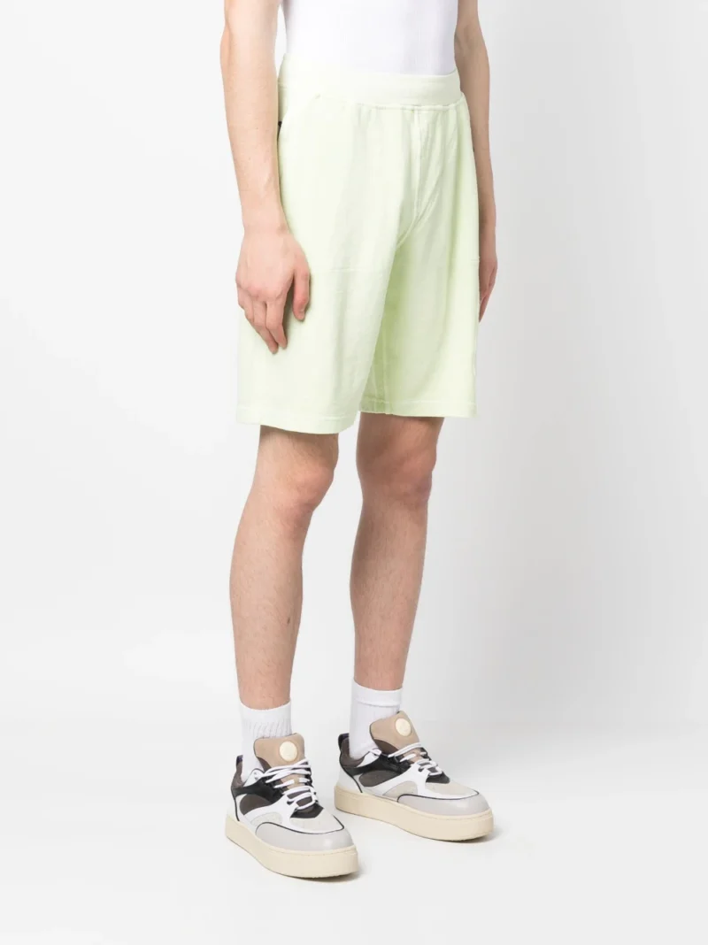 Pantaloni scurti Stone Island "Old" Treatment verde neon - imagine 3