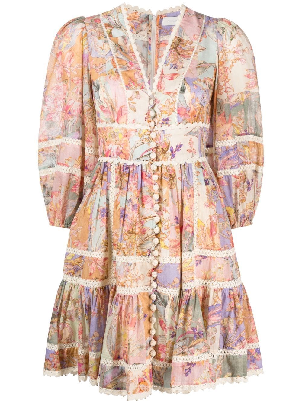 Rochie mini Zimmermann Cira multicolor