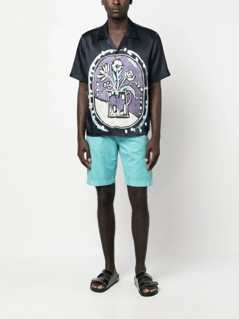 Pantaloni scurti Jacob Cohen Nicolas turcoaz - imagine 4