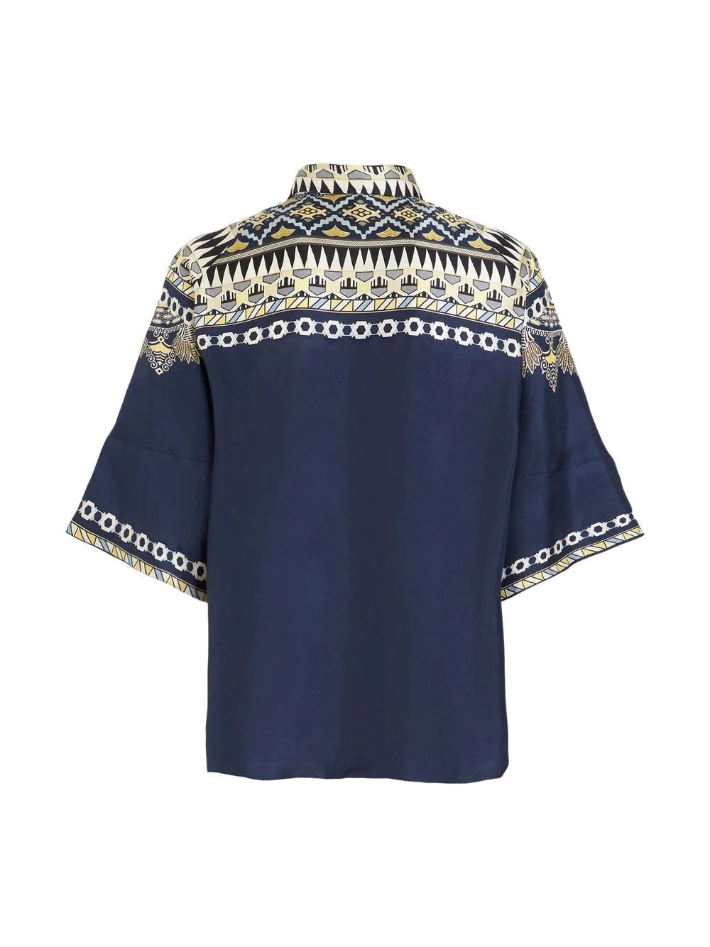 Camasa ETRO Ornamental Motifs bleumarin - imagine 2