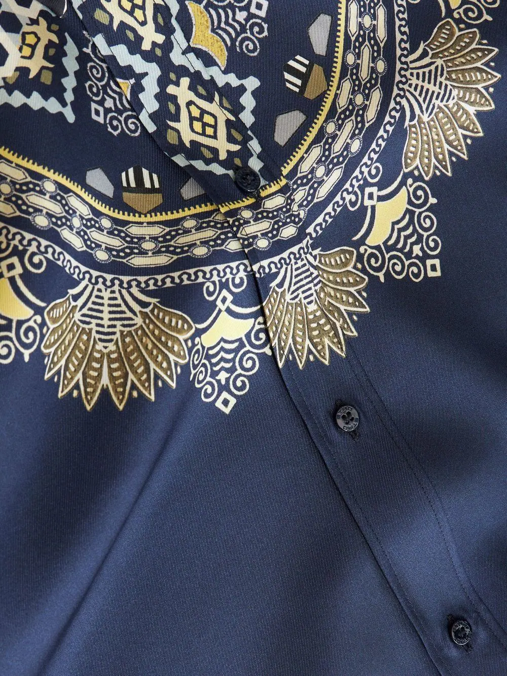 Camasa ETRO Ornamental Motifs bleumarin - imagine 6
