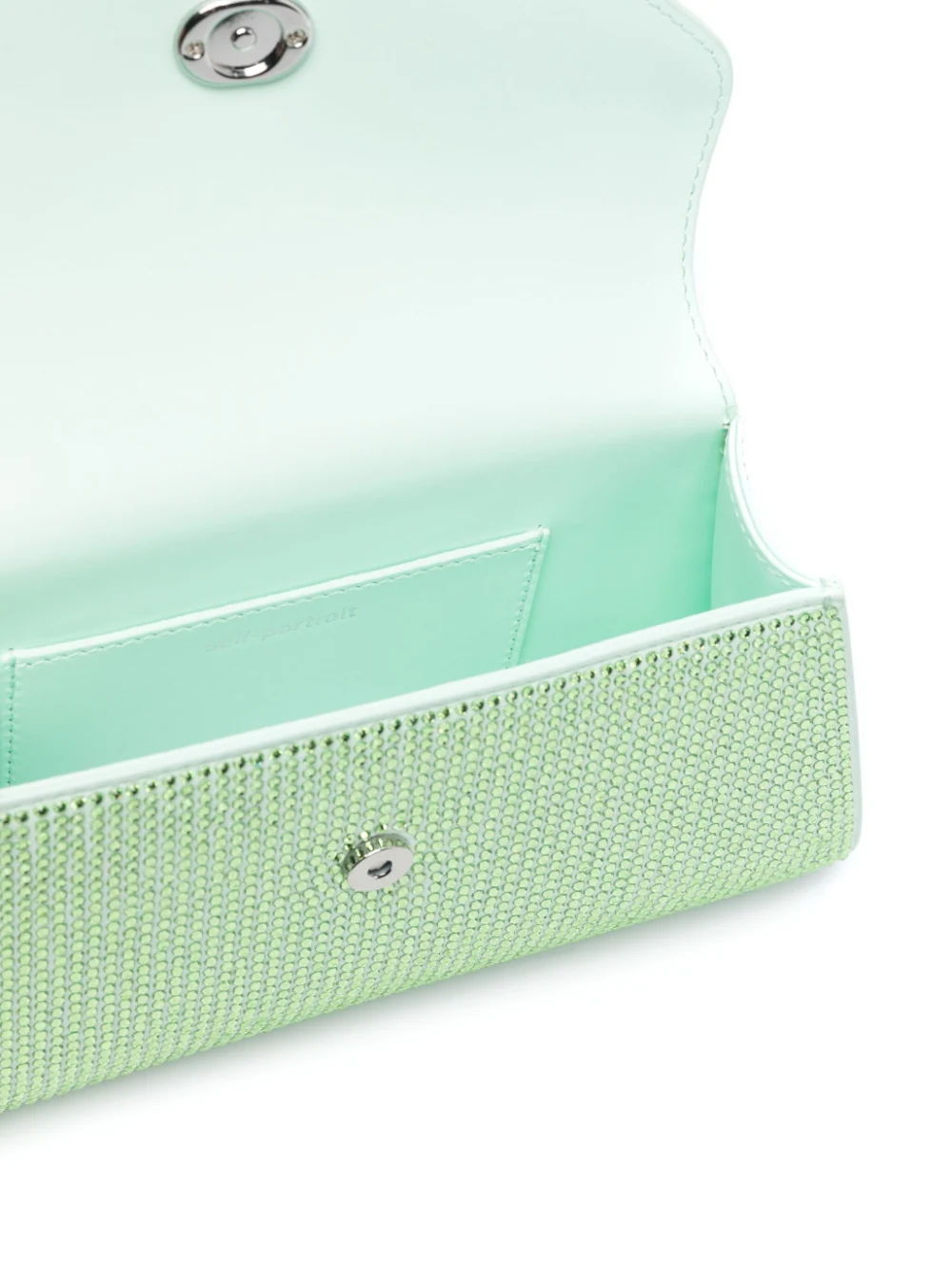 Geanta de umar Self Portrait Mini Bow verde - imagine 6
