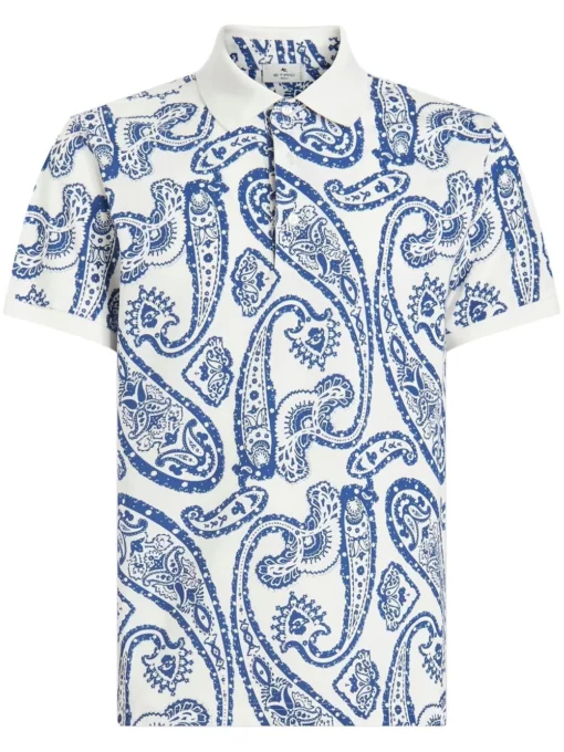tricou polo etro paisley prints albastru 1y8009444990 01