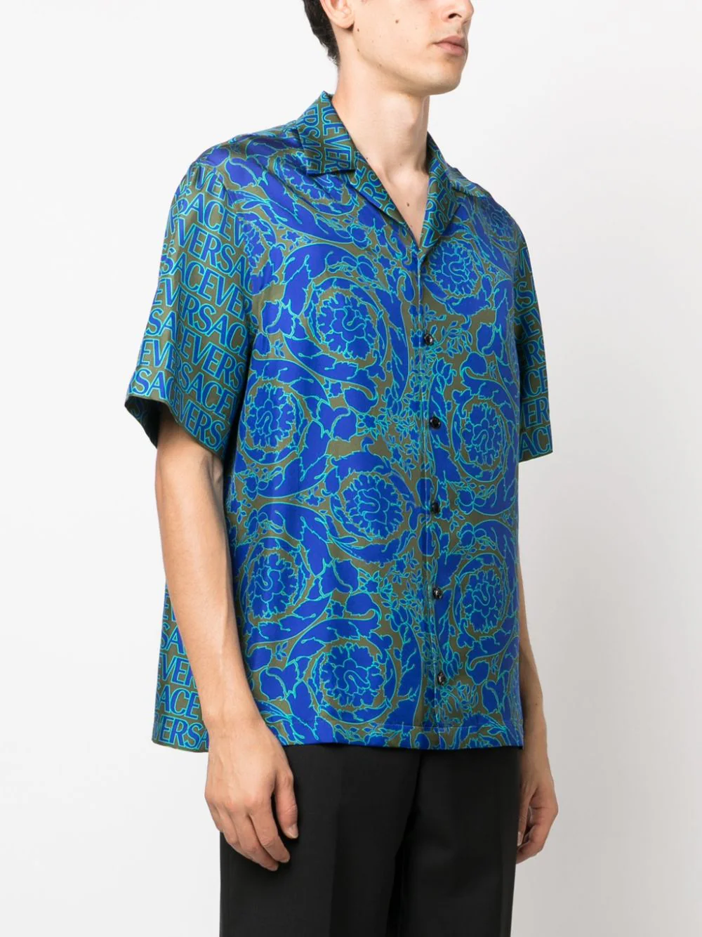 Camasa Versace Barocco Silhouette multicolor - imagine 3