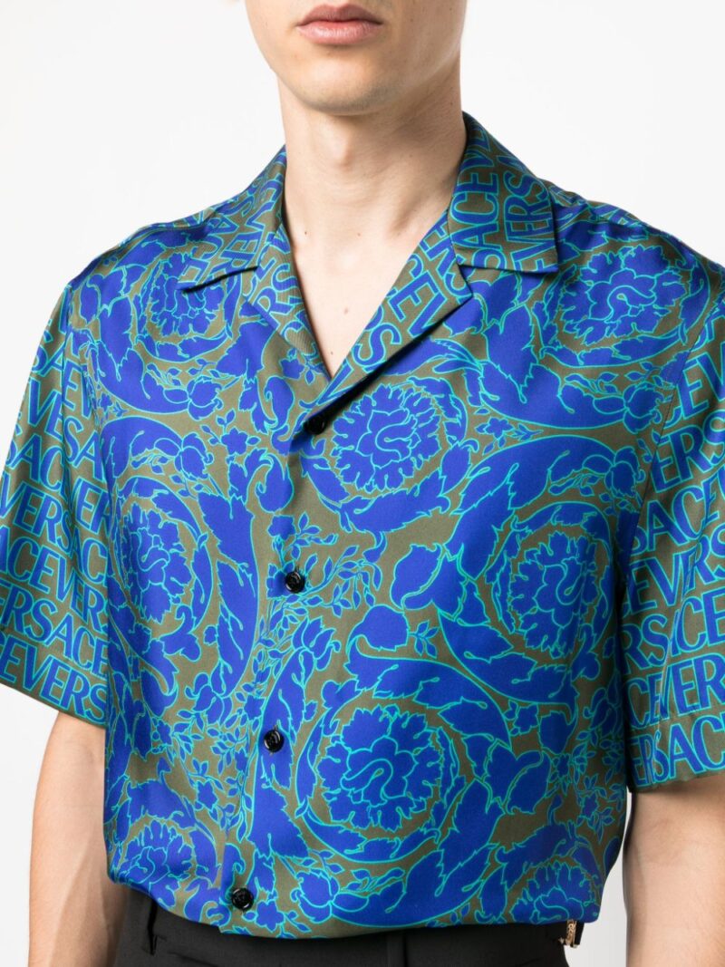 Camasa Versace Barocco Silhouette multicolor - imagine 5
