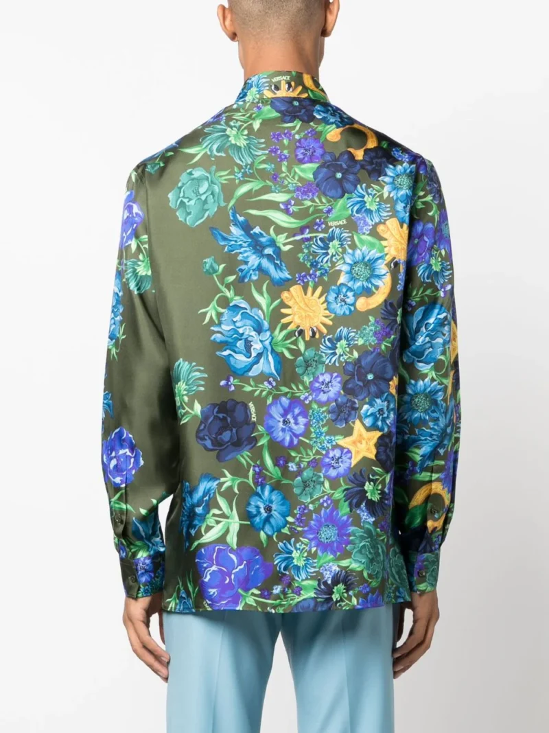 Camasa Versace Wildflower West multicolor - imagine 2