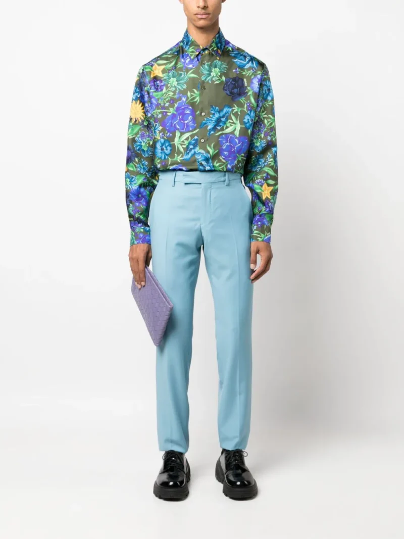 Camasa Versace Wildflower West multicolor - imagine 4