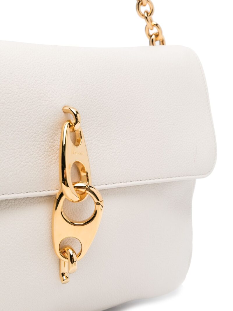 Geanta TOM FORD Carine (L) alba - imagine 4