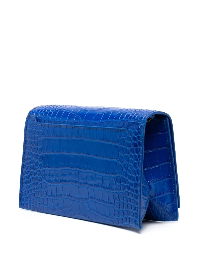 Geanta TOM FORD Metallic Stamped albastra - imagine 2