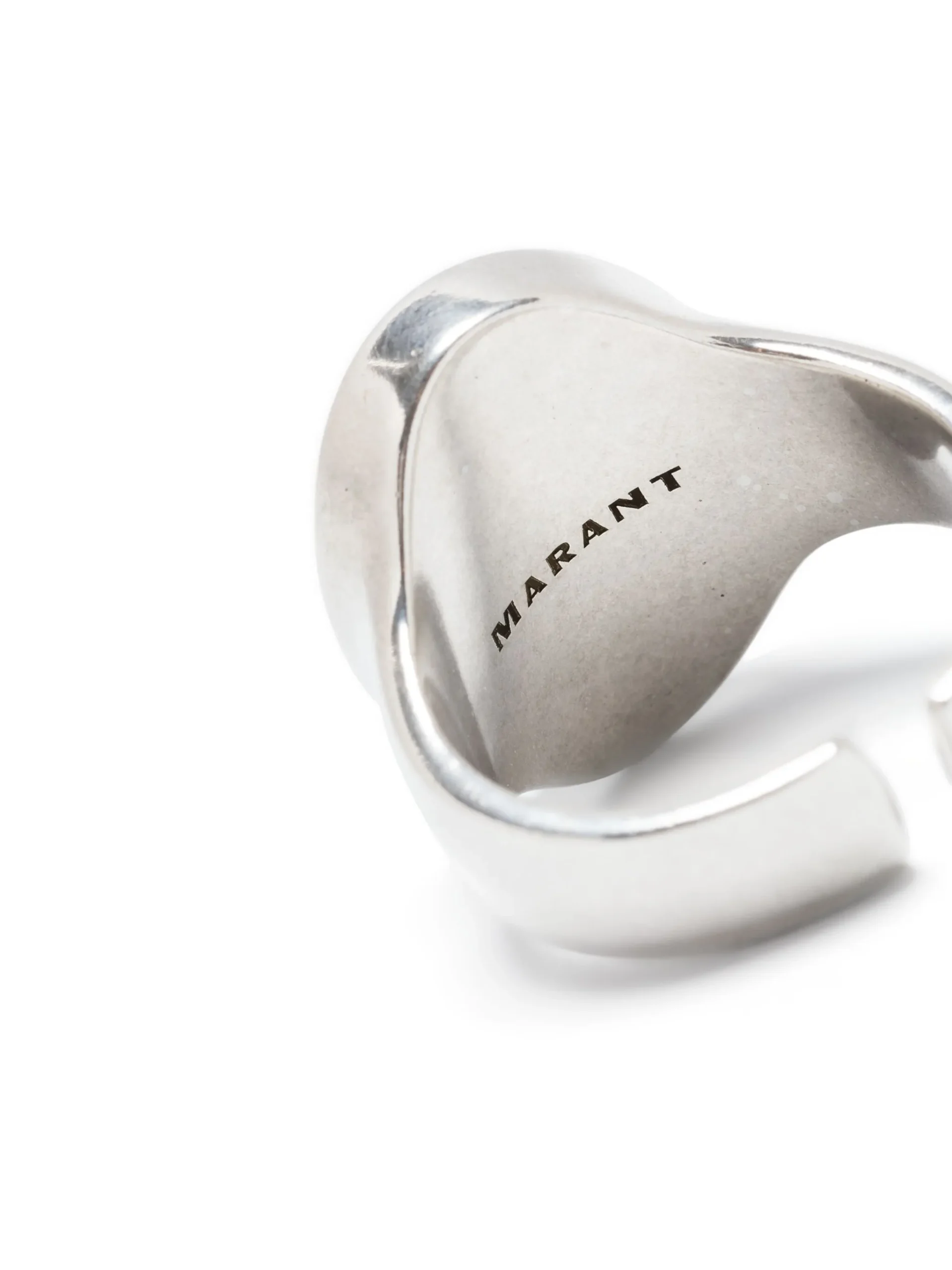 Inel Marant Oval-Face argintiu - imagine 3