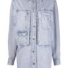 Jacheta denim Isabel Marant Chambray albastra
