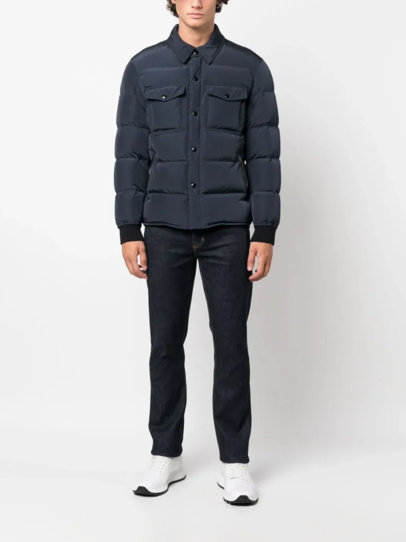 Jacheta TOM FORD Outershirt bleumarin - imagine 4