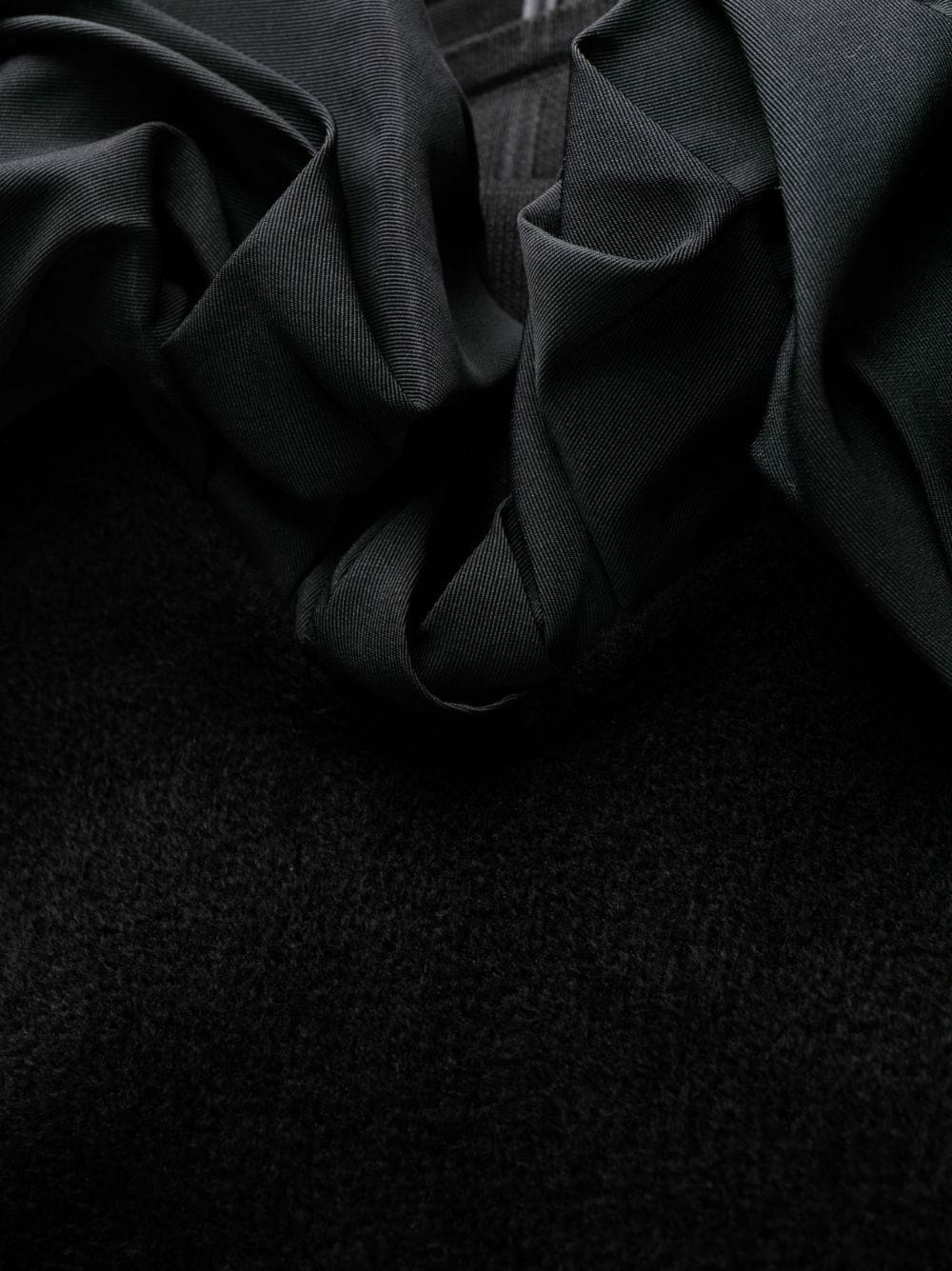 Rochie midi Alexander McQueen Ruffle Sleeves neagra - imagine 7