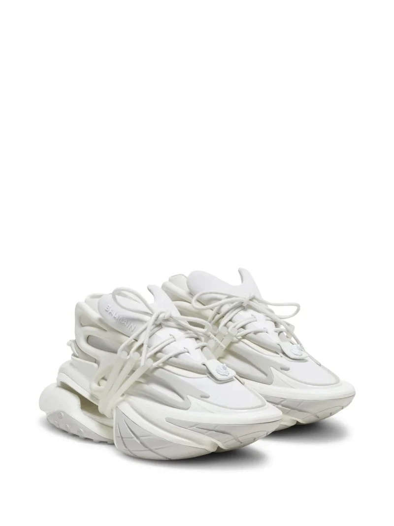 Sneakers Balmain Unicorn W albi - imagine 3
