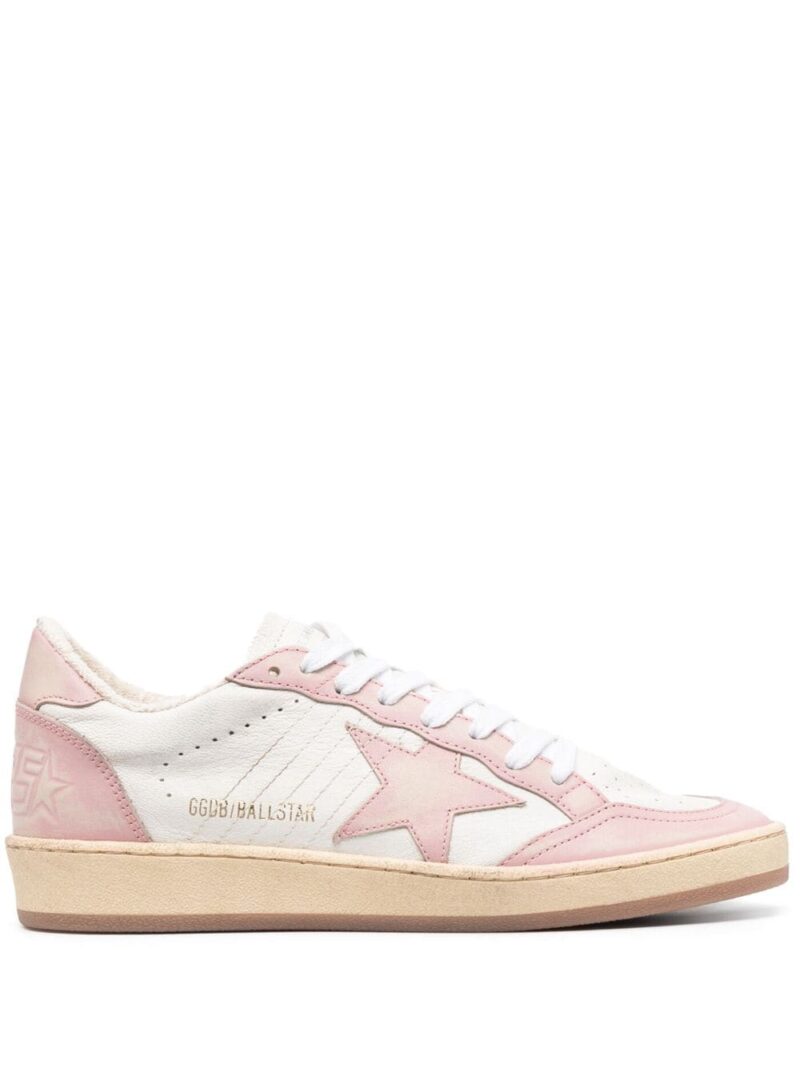 Sneakers Golden Goose Ball-Star alb/roz