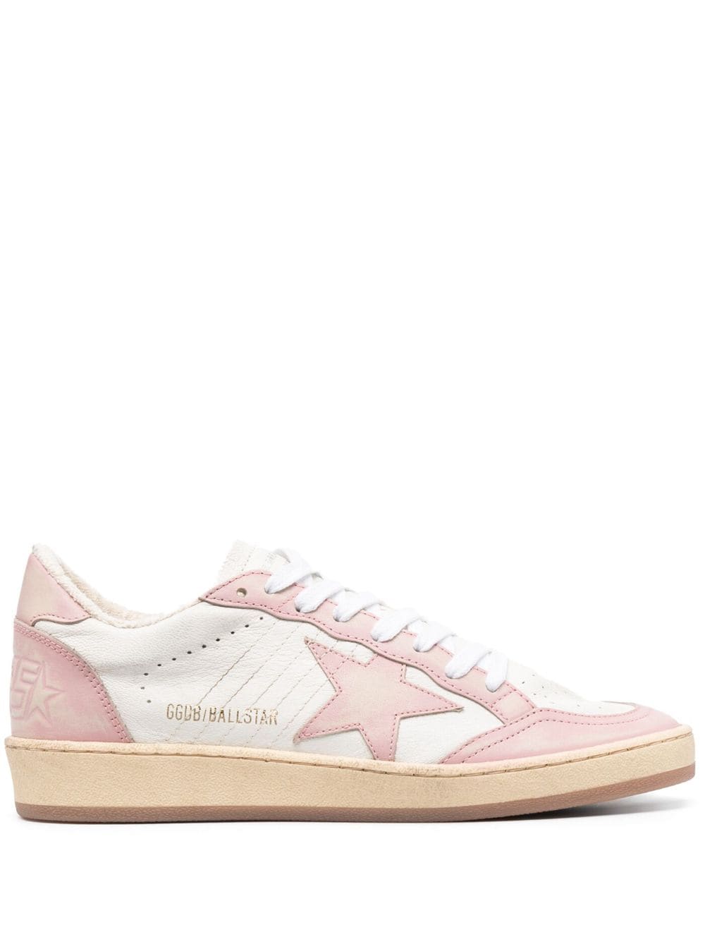 Sneakers Golden Goose Ball-Star alb/roz