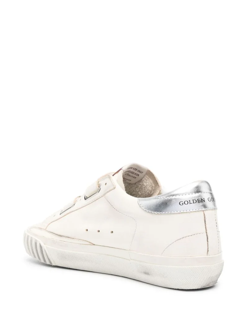 Sneakers Golden Goose Old School EDT Silver Star albi - imagine 2