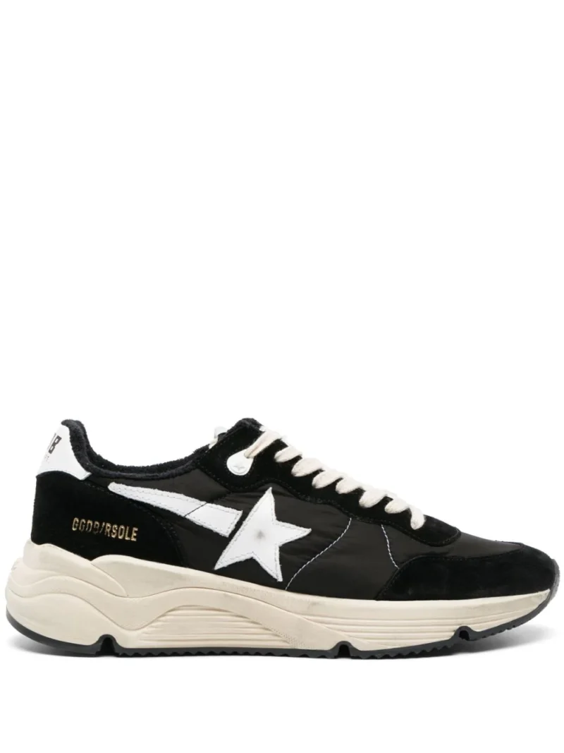 Sneakers Golden Goose Running Sole alb/negru