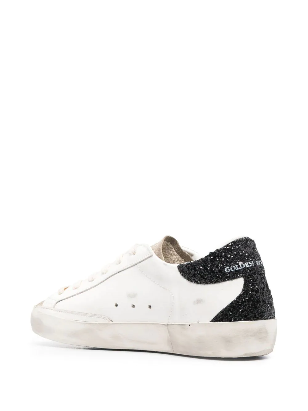 Sneakers Golden Goose Super-Star Glitter Star albi - imagine 2