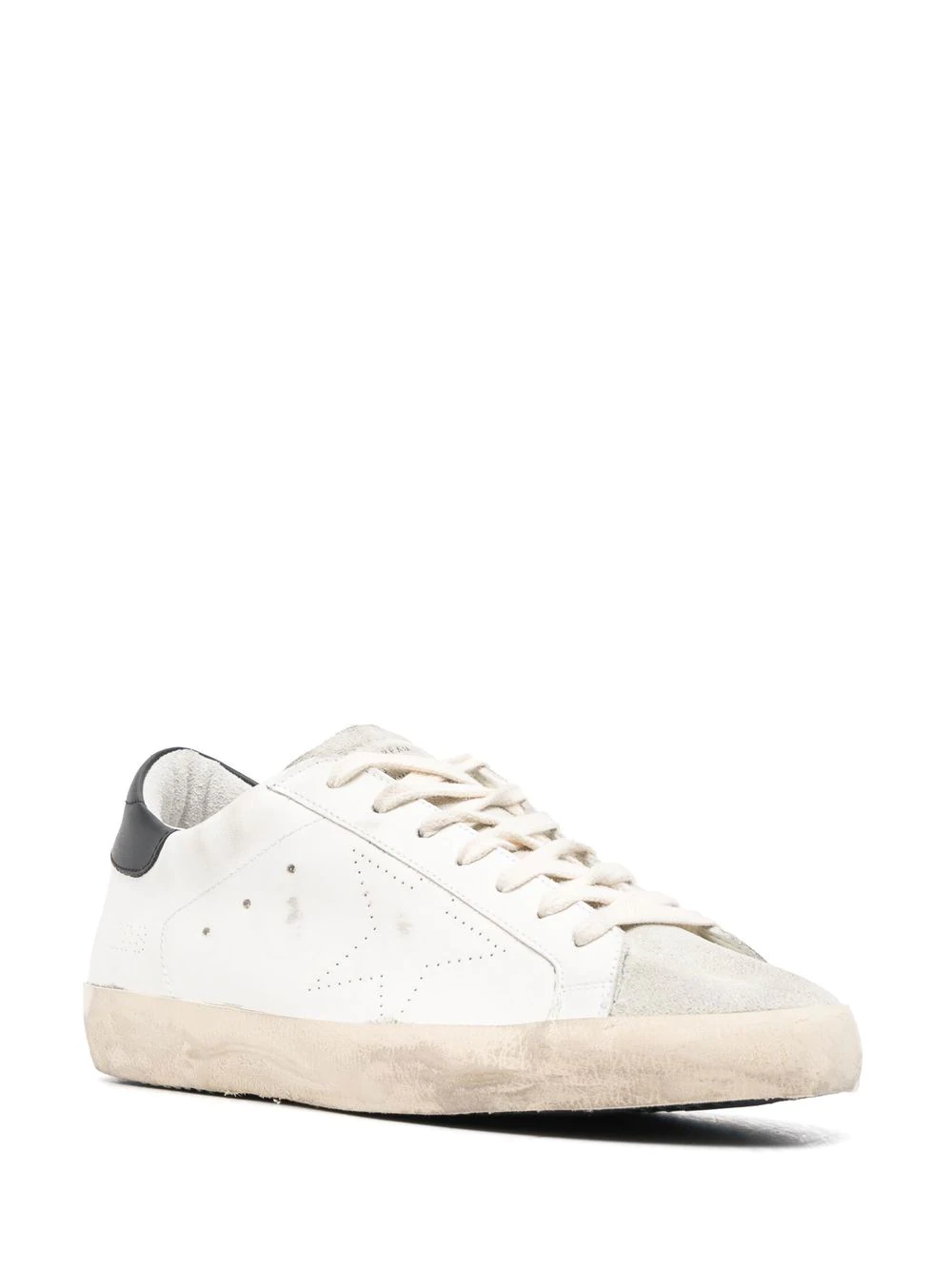 Sneakers Golden Goose Super-Star Perforated Star albi - imagine 3