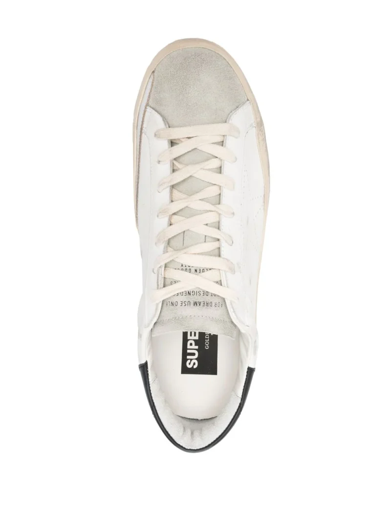 Sneakers Golden Goose Super-Star Perforated Star albi - imagine 4