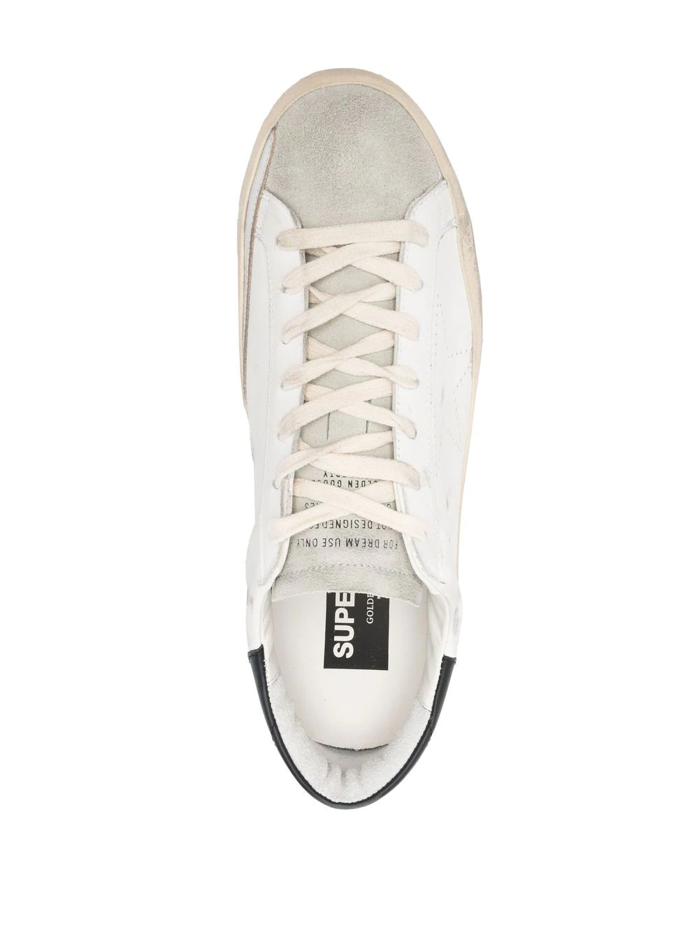 Sneakers Golden Goose Super-Star Perforated Star albi - imagine 4