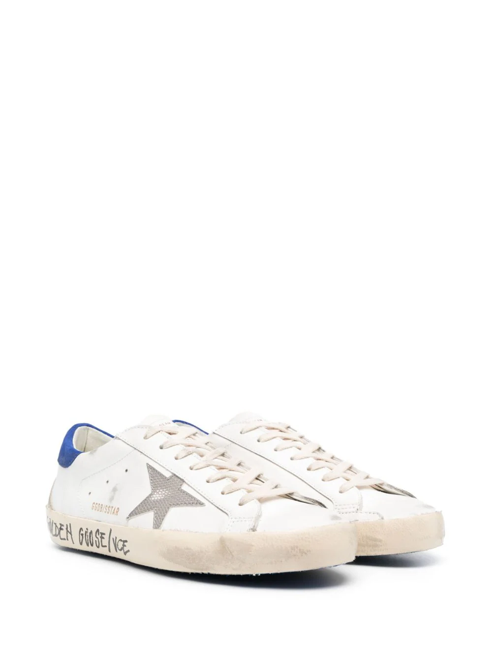 Sneakers Golden Goose Super-Star Snake Star albi - imagine 3