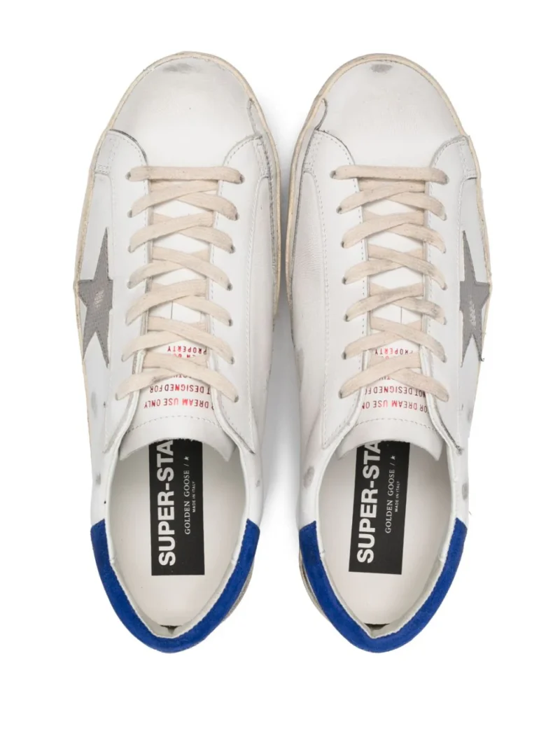 Sneakers Golden Goose Super-Star Snake Star albi - imagine 4