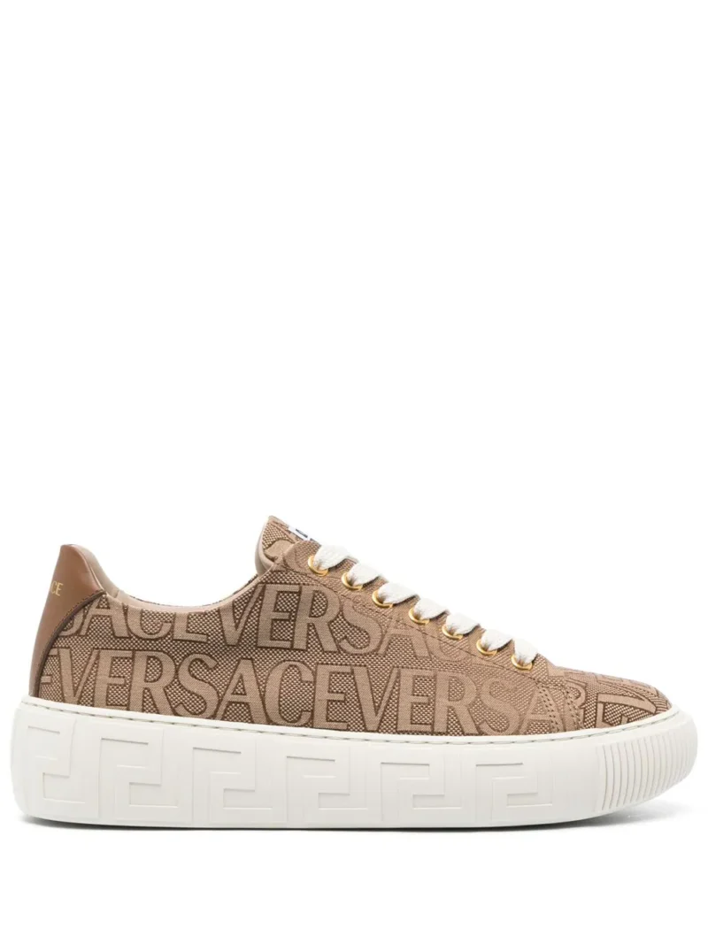 Sneakers Versace Allover Greca maro