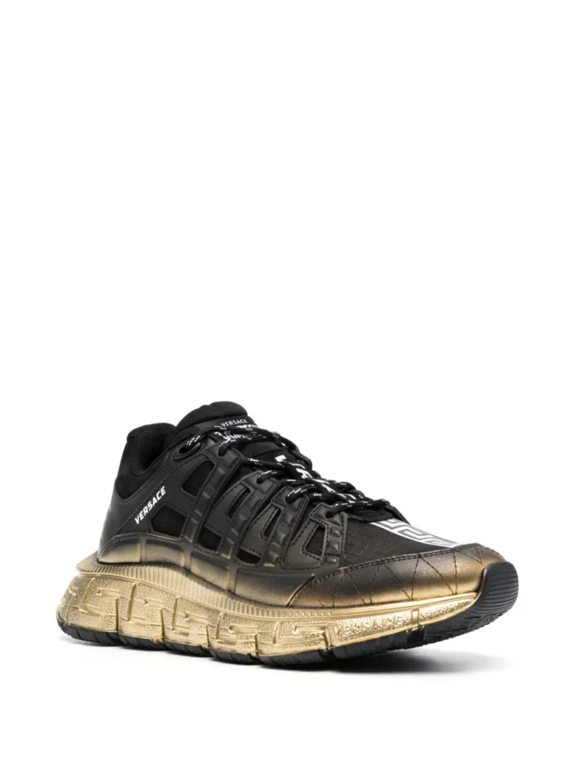 Sneakers Versace Trigreca Gold negri - imagine 3
