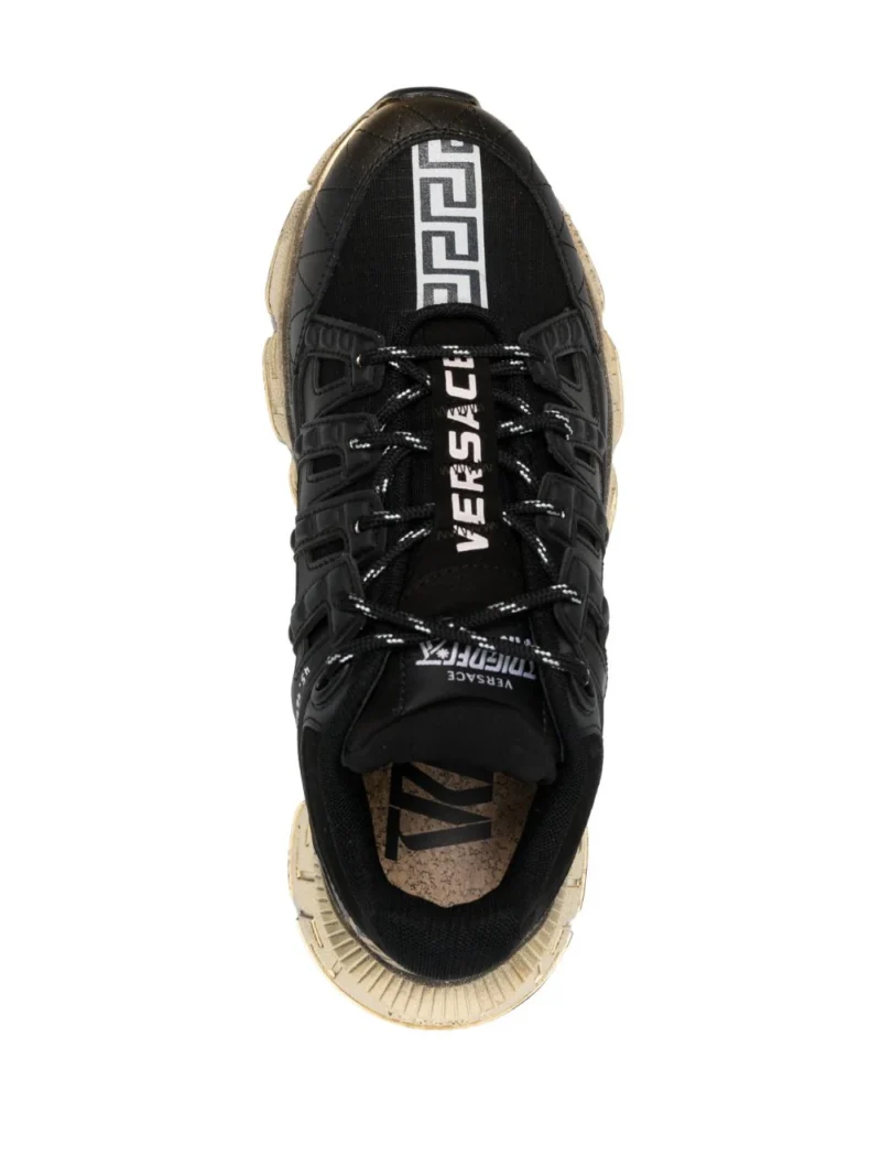 Sneakers Versace Trigreca Gold negri - imagine 4