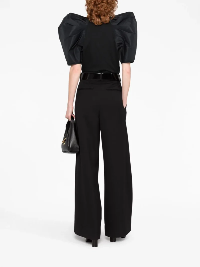 Tricou Alexander McQueen Puff-Sleeve negru - imagine 2