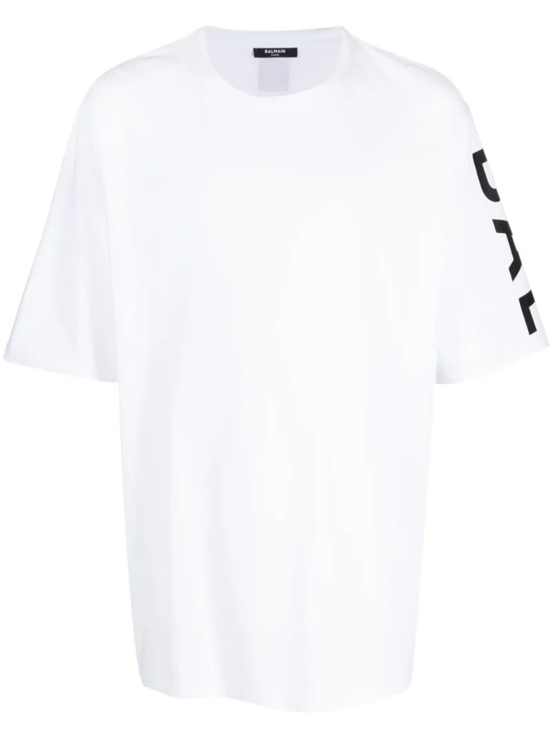 Tricou Balmain Side Logo alb