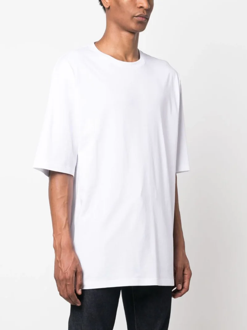 Tricou Balmain Side Logo alb - imagine 3