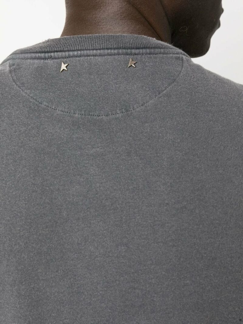Tricou Golden Goose UpSideDown gri - imagine 5